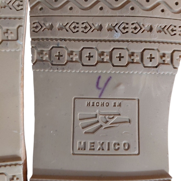 NEW Mexican Leather Huaraches Handmade Women's Woven Pink Sandals Size 6.5 - Picture 9 of 11